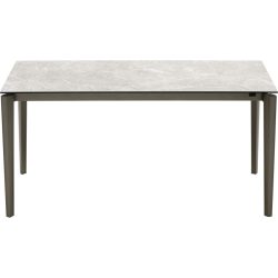 CONNUBIA Tisch Artic Fast Weiss/Grau/Schwarz Keramik 90 cm Ausziehbar/Ausklappbar - Tisch