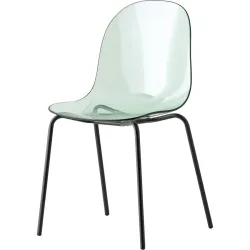 CONNUBIA Stuhl Academy Grün Kunststoff 49 cm - Farbe: thymian - Material: Polycarbonat - Stuhl