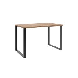 Tisch Zain Braun Holzwerkstoff 120 cm - Farbe: Plankeneiche - Tisch