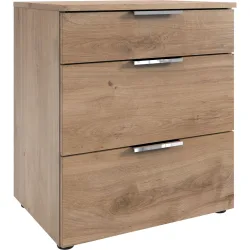 Kommode Sanko Braun Holzwerkstoff 54 cm 41 cm - Farbe: Plankeneiche - Kommode