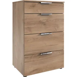 Kommode Sanko Braun Holzwerkstoff 54 cm 41 cm - Farbe: Plankeneiche - Kommode