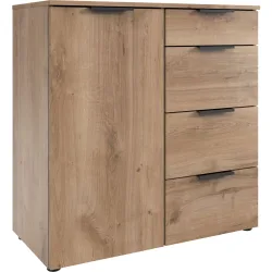 Kommode Sanko Braun Holzwerkstoff 81 cm 41 cm - Farbe: Plankeneiche - Kommode