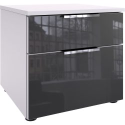 Kommode Sanko Grau/Weiss Holzwerkstoff 41 cm 41 cm - Farbe: weiss/grau - Kommode