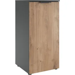 Kommode Sanko Braun/Grau Holzwerkstoff 41 cm 41 cm - Farbe: Plankeneiche/graphit - Kommode