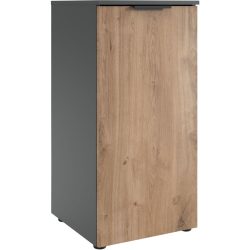 Kommode Sanko Braun/Grau Holzwerkstoff 41 cm 41 cm - Farbe: Plankeneiche/graphit - Kommode