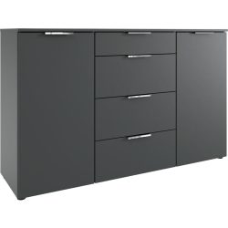 Kommode Sanko Grau Holzwerkstoff 135 cm 41 cm - Farbe: graphit - Kommode