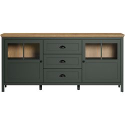 Sideboard Stanton Grün MDF 185 cm 86 cm - Farbe: tannengrün - Sideboard