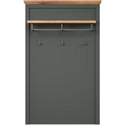 Garderobenpaneel Stanton Grün MDF 123 cm - Farbe: tannengrün - Garderobenpaneel