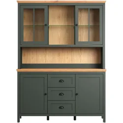 Buffetschrank Stanton Grün MDF 146 cm 198 cm 45 cm - Farbe: tannengrün - Buffetschrank