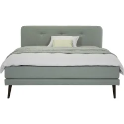 Boxspringbett President Cyan Stoff 160 x 200 cm - Farbe: Mint - Möbel Konfigurator: Traummöbel individuell zusammenstellen - Boxspringbett