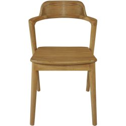 Stuhl Scando Braun Holz 60 cm - Farbe: natur - Material: Sungkaiholz - Stuhl
