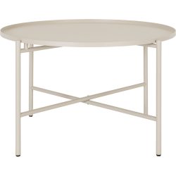 Beistelltisch Kim Beige Metall 60 cm - Beistelltisch