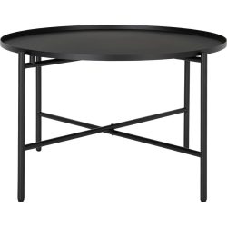 Beistelltisch Kim Schwarz Metall 60 cm - Beistelltisch