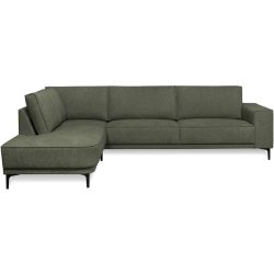 Ecksofa Marjorie Grün Stoff 289 cm 210 cm - Farbe: olive - Ecksofa