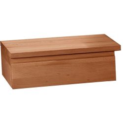 Nachttisch Maliha Braun Holz 48 cm - Farbe: buche - Material: Massivholz - Nachttisch
