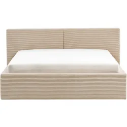 Bett Lois Beige Polyester 140 x 200 cm - Bett