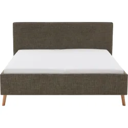 Bett Lina Grün Polyester 160 x 200 cm - Farbe: Moss green - Bett