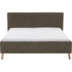 Bett Lina Grün Polyester 160 x 200 cm - Farbe: Moss green - Bett