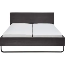 Bett Kassy Grau Polyester 180 x 200 cm - Bett