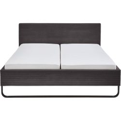 Bett Kassy Grau Polyester 180 x 200 cm - Bett