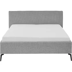 Bett Lina Blau/Grau Polyester 160 x 200 cm - Farbe: Blue fog - Bett