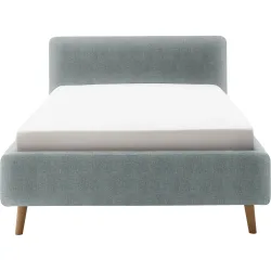 Bett Senja Cyan Polyester 140 x 200 cm - Farbe: türkis - Bett