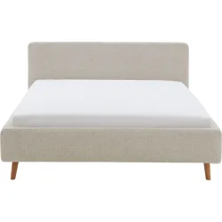 Bett Senja Beige Polyester 180 x 200 cm - Bett