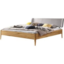 Hasena Bett Castello Braun Holz 180 x 210 cm - Farbe: Natur/Grau - Material: Buche - Bett