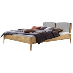 Hasena Bett Castello Grau/Braun Holz 180 x 200 cm - Farbe: Grau, Natur - Material: Buche - Bett