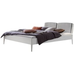 Hasena Bett Castello Grau/Weiss Holz 140 x 210 cm - Farbe: grau, weiss - Material: Buche - Bett