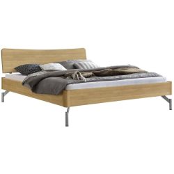Hasena Bett Castello Braun Holz/Aluminium 180 x 210 cm - Farbe: natur - Material: Eiche - Bett