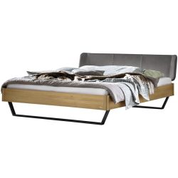 Hasena Bett Castello Braun Holz 140 x 200 cm - Farbe: Eiche hell - Material: Eiche massiv - Bett