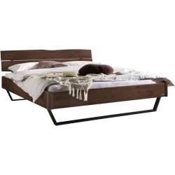 Hasena Bett Castello Braun Holz 140 x 200 cm - Farbe: Nussbaum - Bett
