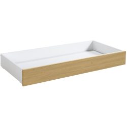 Hasena Bettschubkasten Roll-Box Braun/Weiss Holz/MDF 137 cm 67 cm - Farbe: eiche hell/weiss - Material: Eiche/MDF - Bettschubkasten