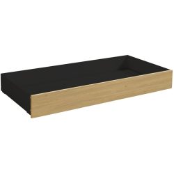 Hasena Bettschubkasten Roll-Box Braun/Grau Holz/MDF 137 cm 67 cm - Farbe: eiche hell/anthrazit - Material: Eiche/MDF - Bettschubkasten