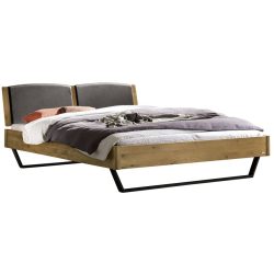 Hasena Bett Castello Braun Holz/Metall/Kunstleder 180 x 200 cm - Farbe: Wildeiche - Bett
