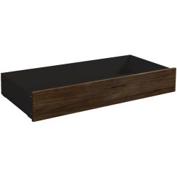 Hasena Bettschubkasten Roll-Box Braun/Grau Holz/MDF 137 cm 67 cm - Farbe: nussbaum/anthrazit - Material: Nussbaum/MDF - Bettschubkasten