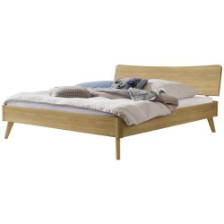 Hasena Bett Castello Braun Holz 140 x 200 cm - Farbe: Eiche hell - Material: Eiche Massivholz - Bett