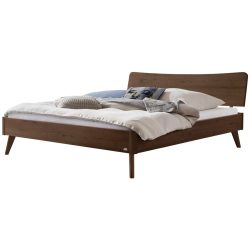 Hasena Bett Castello Braun Holz 160 x 210 cm - Farbe: Nussbaum - Material: Nussbaum Massivholz - Bett