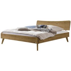 Hasena Bett Castello Braun Holz 180 x 210 cm - Farbe: Wildeiche Natur - Material: Eiche Massivholz - Bett