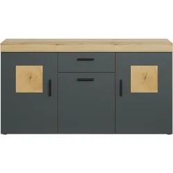 Sideboard Henderson Braun Holzwerkstoff 160 cm 86 cm - Farbe: eiche - Sideboard
