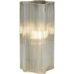 Tischlampe Erina Grau Glas 13 cm 25 cm - Tischlampe