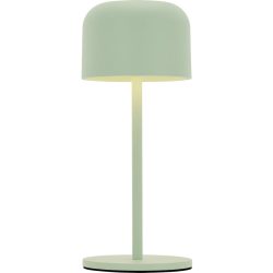Tischlampe Lou Blau/Grün Aluminium/Metall 8.6 cm 21 cm - Farbe: türkis - LED - Lichtfarbe: Extra warmweiss - Material: Metall/Aluminium - Tischlampe-