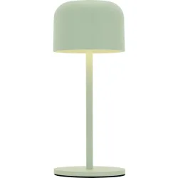 Tischlampe Lou Blau/Grün Aluminium/Metall 8.6 cm 21 cm - Farbe: türkis - LED - Lichtfarbe: Extra warmweiss - Material: Metall/Aluminium - Tischlampe-