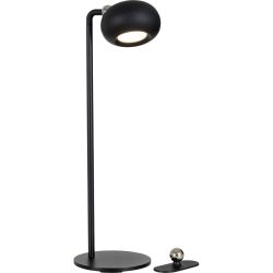 Tischlampe Dave Schwarz Aluminium/Metall - LED - Lichtfarbe: Extra warmweiss - Helles Neutralweiss - Material: Metall/Aluminium - Tischlampe- LED