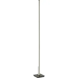 Stehlampe Alenia Schwarz Kunststoff/Metall 18 cm 150 cm - Farbe: anthrazit - LED - Lichtfarbe: Extra warmweiss - Material: Metall/Kunststoff -