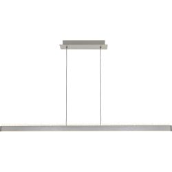 Pendellampe Emilia Grau Kunststoff/Metall 120 cm 120 cm - Farbe: Dunkelgrau - LED - Lichtfarbe: Extra warmweiss - Helles Neutralweiss - Material: