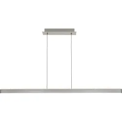 Pendellampe Emilia Grau Kunststoff/Metall 120 cm 120 cm - Farbe: Dunkelgrau - LED - Lichtfarbe: Extra warmweiss - Helles Neutralweiss - Material: