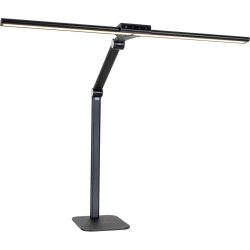 Tischlampe Romy Schwarz Kunststoff/Metall 19.3 cm 60 cm - LED - Lichtfarbe: Extra warmweiss - Helles Neutralweiss - Material: Metall/Kunststoff -