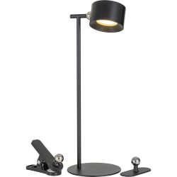 Tischlampe Bono Schwarz Kunststoff/Metall 12.7 cm 36.6 cm - LED - Lichtfarbe: Extra warmweiss - Tageslichtweiss - Material: Metall/Kunststoff -
